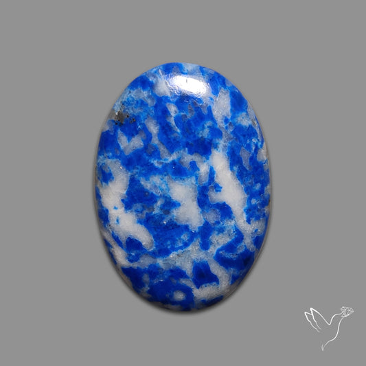 Lapis Lazuli with Quartz Inclusion Cabochon
