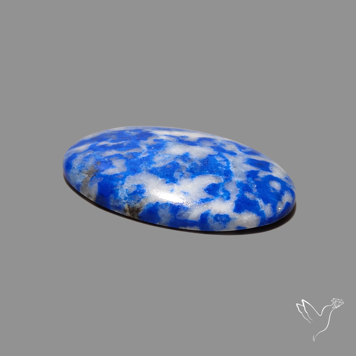 Lapis Lazuli with Quartz Inclusion Cabochon