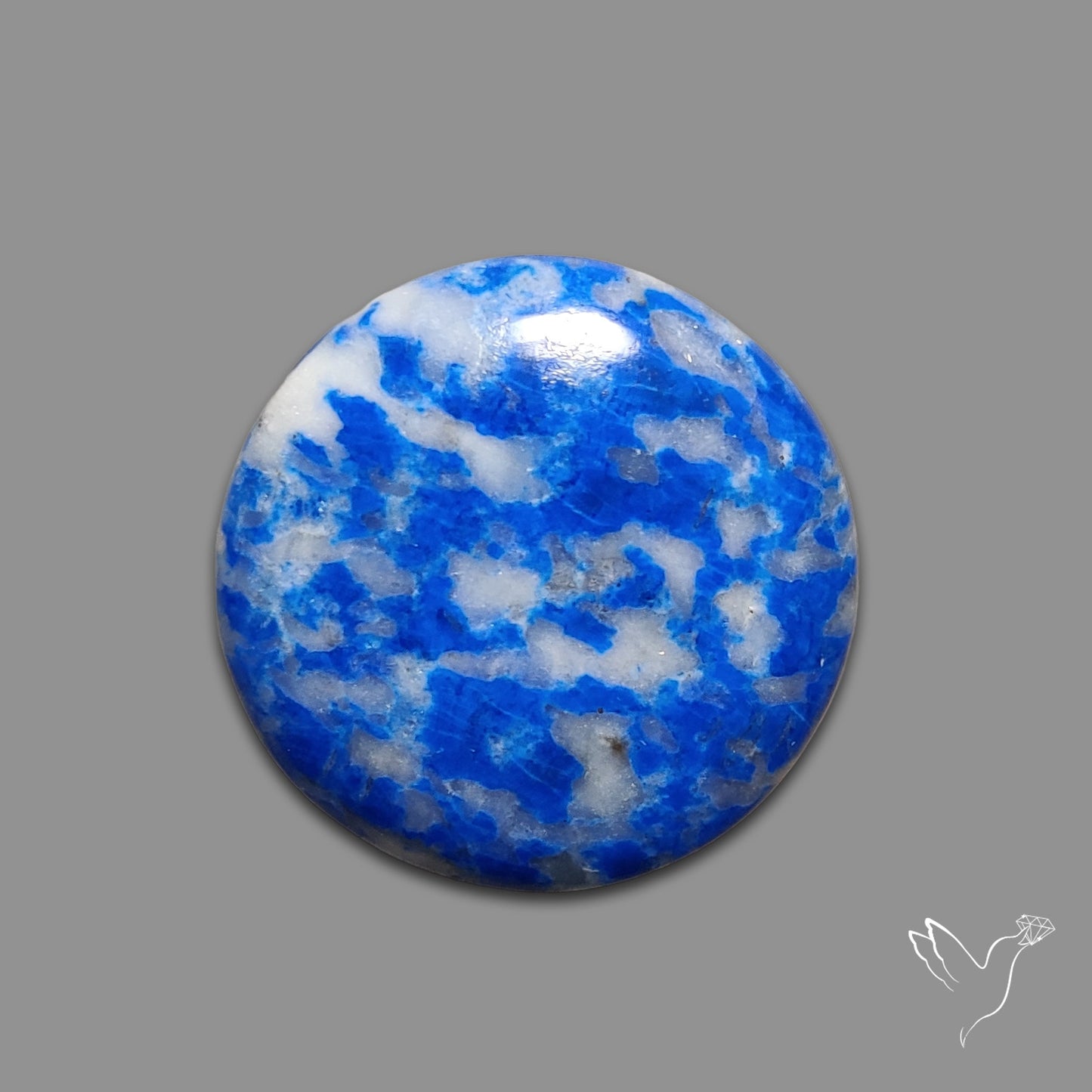 Lapis Lazuli with Quartz Inclusion Cabochon