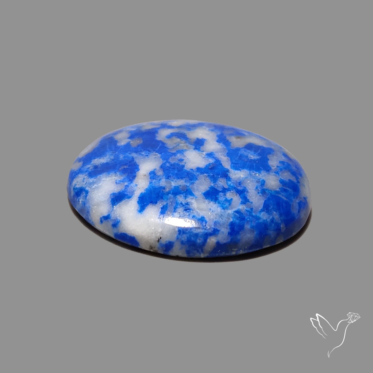 Lapis Lazuli with Quartz Inclusion Cabochon