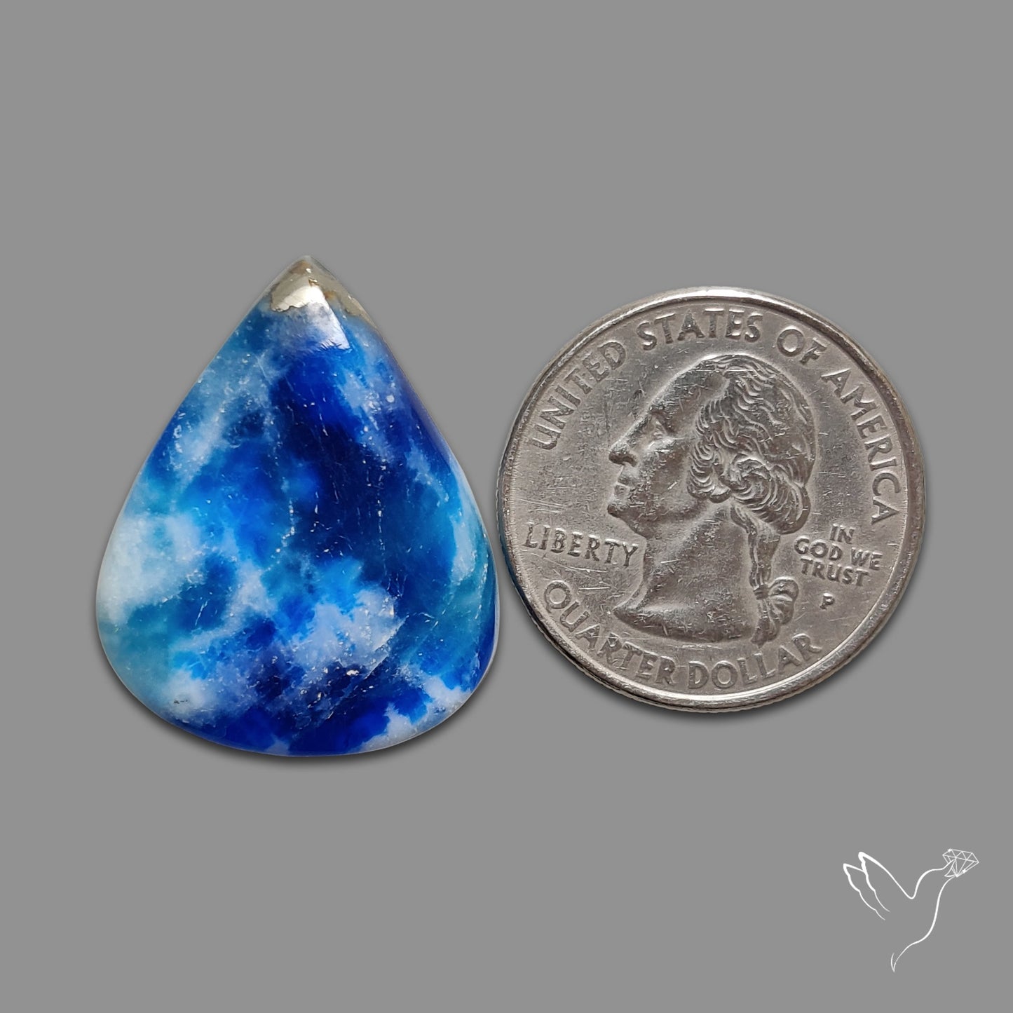 Rare Afghanite Cabochon (Fluorescent)