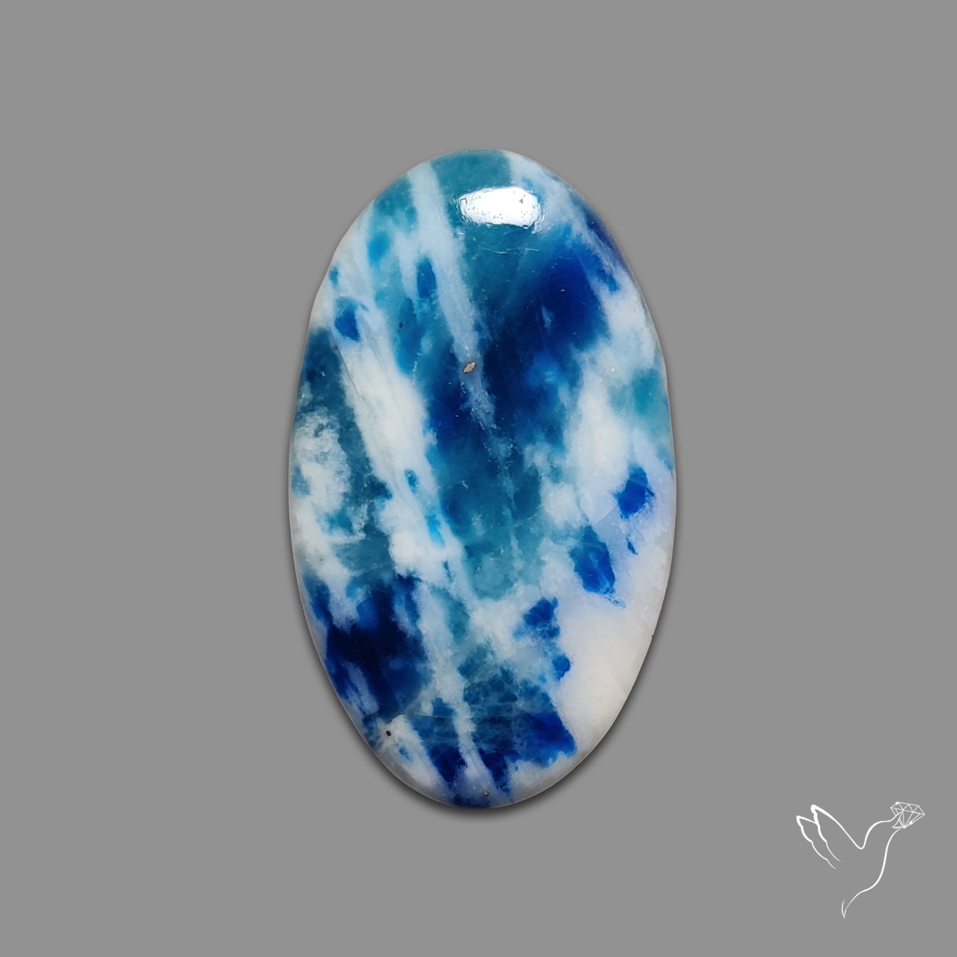 Rare Afghanite Cabochon (Fluorescent)