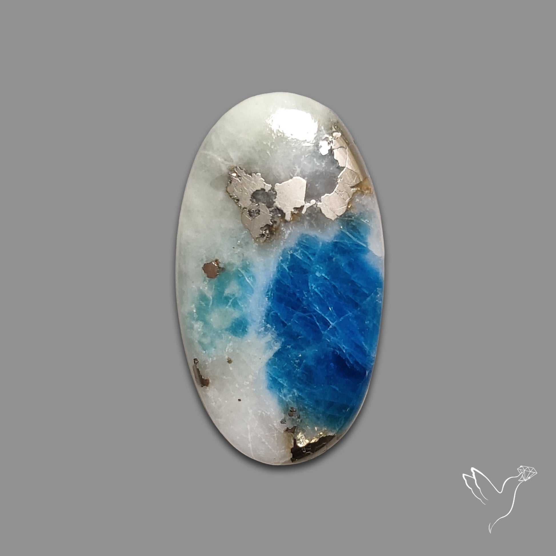 Rare Afghanite Cabochon (Fluorescent)