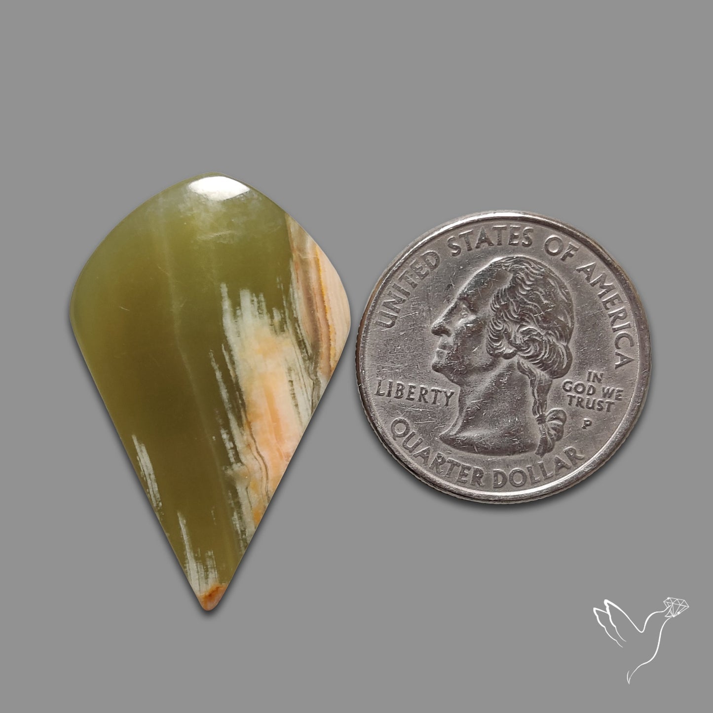 Greenlace Calcite Cabochon