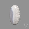 Blue Lace Agate Cabochon with Quartz Inclusion