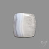 Blue Lace Agate Cabochon with Quartz Inclusion