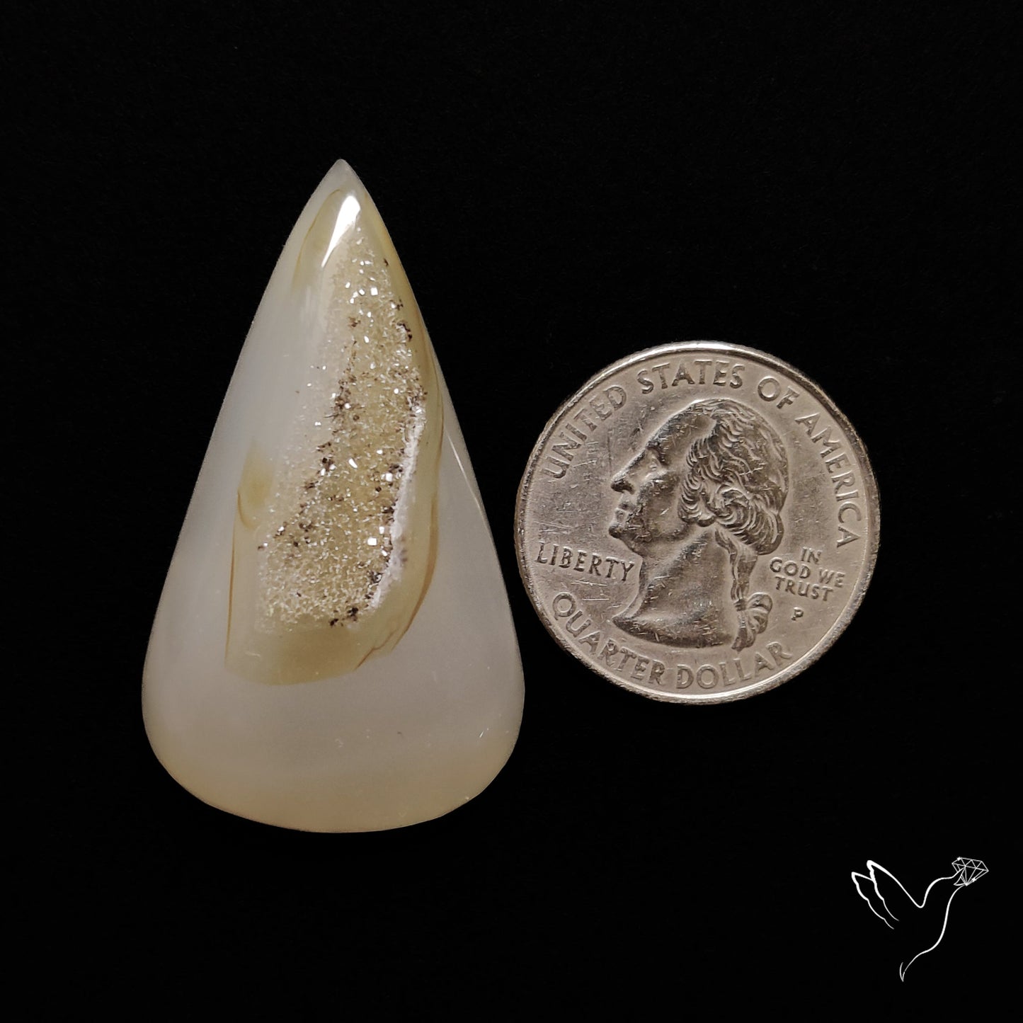 Chalcedony Druzy Cabochon