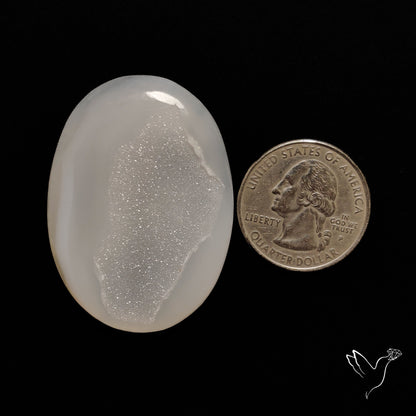 Chalcedony Druzy Cabochon