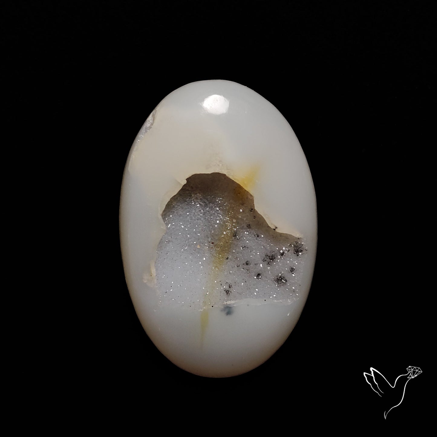 Chalcedony Druzy Cabochon