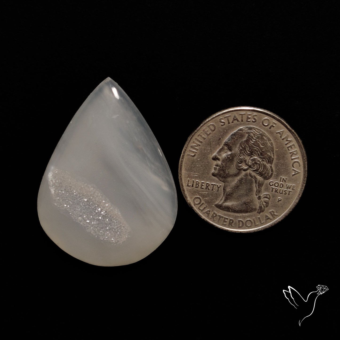 Chalcedony Druzy Cabochon