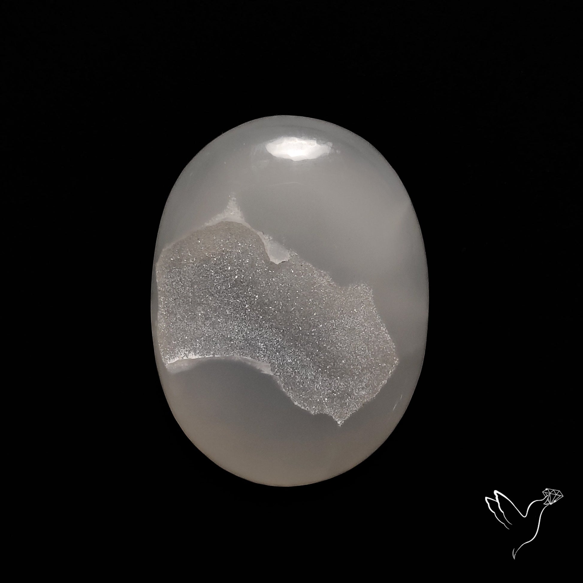 Chalcedony Druzy Cabochon