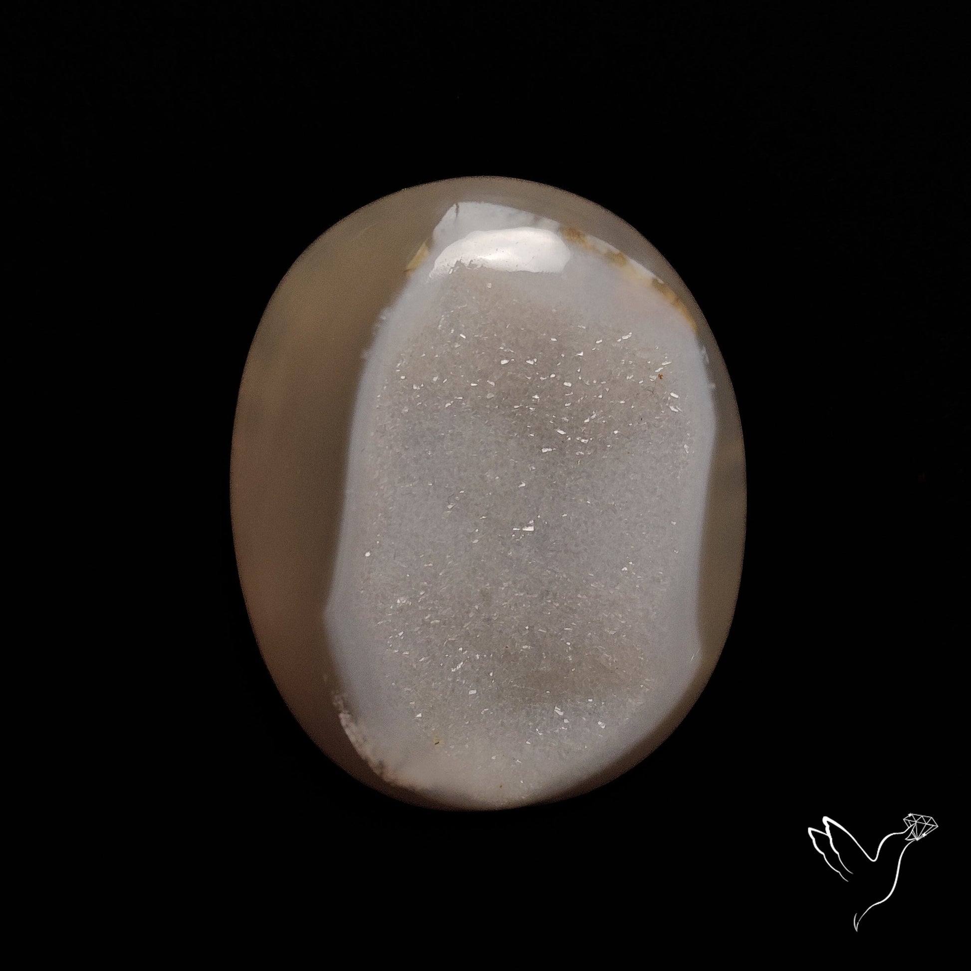 Chalcedony Druzy Cabochon