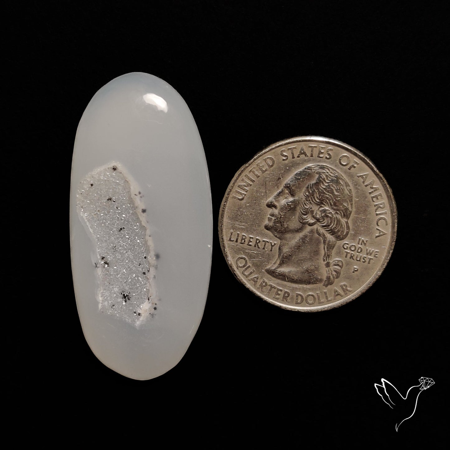 Chalcedony Druzy Cabochon