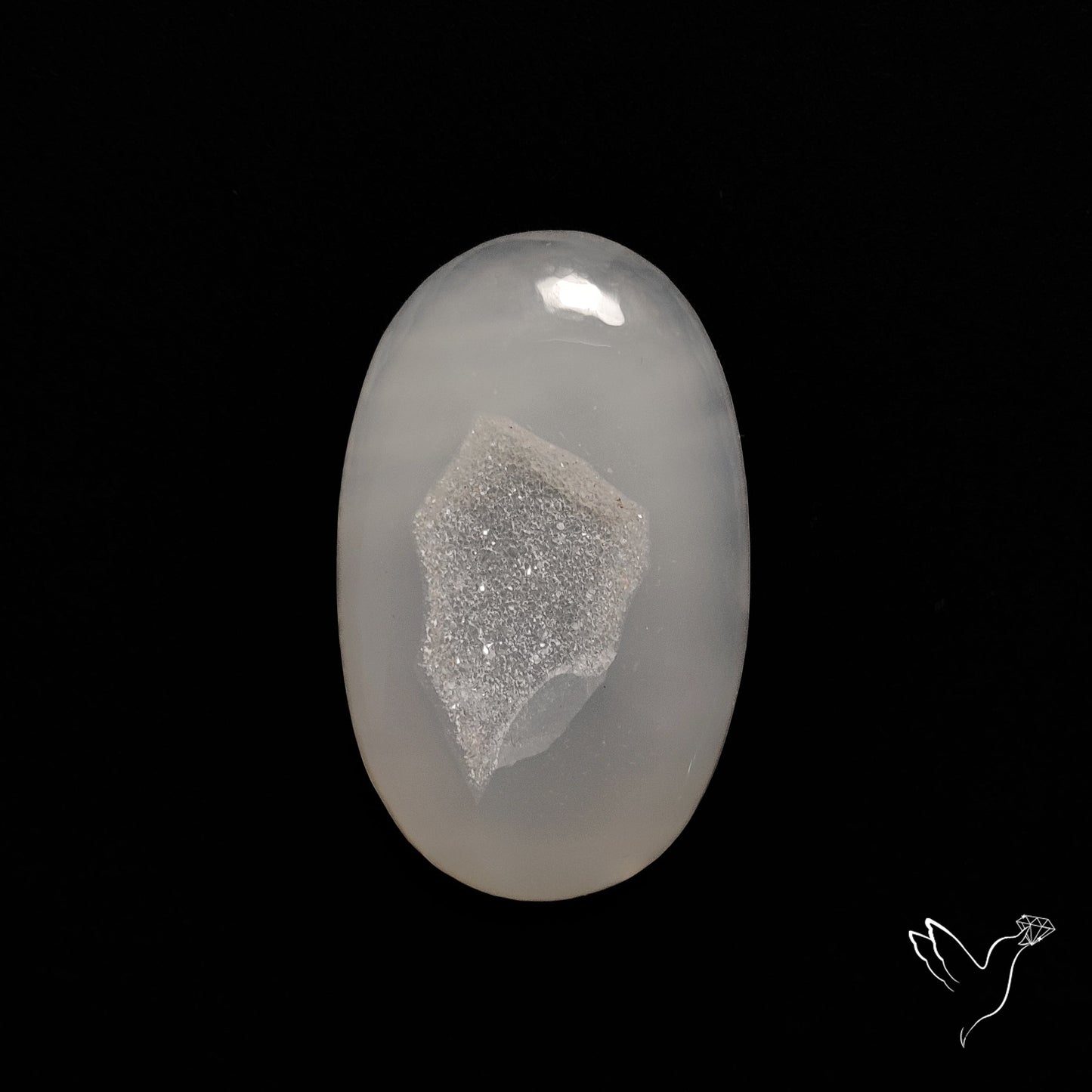 Chalcedony Druzy Cabochon