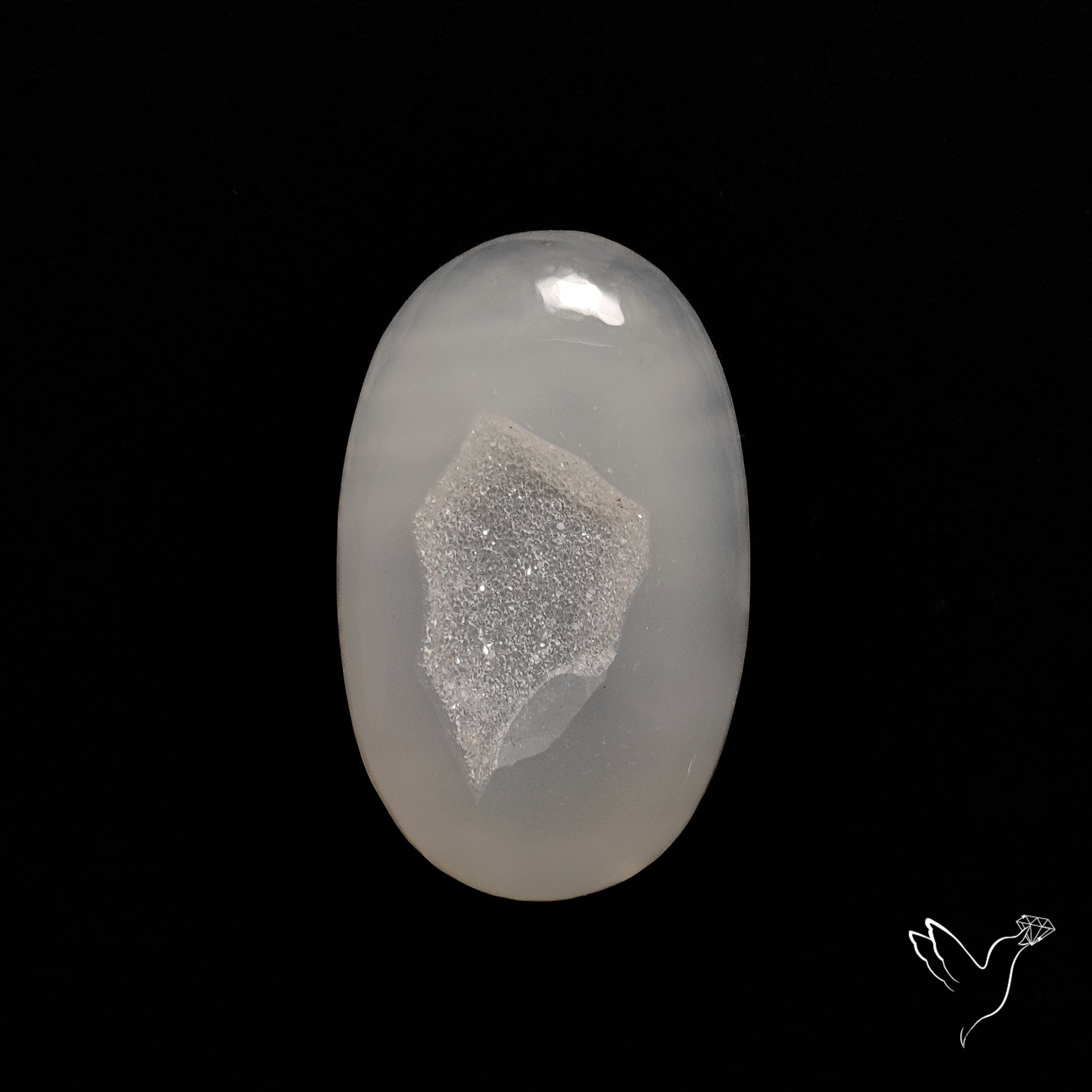 Chalcedony Druzy Cabochon