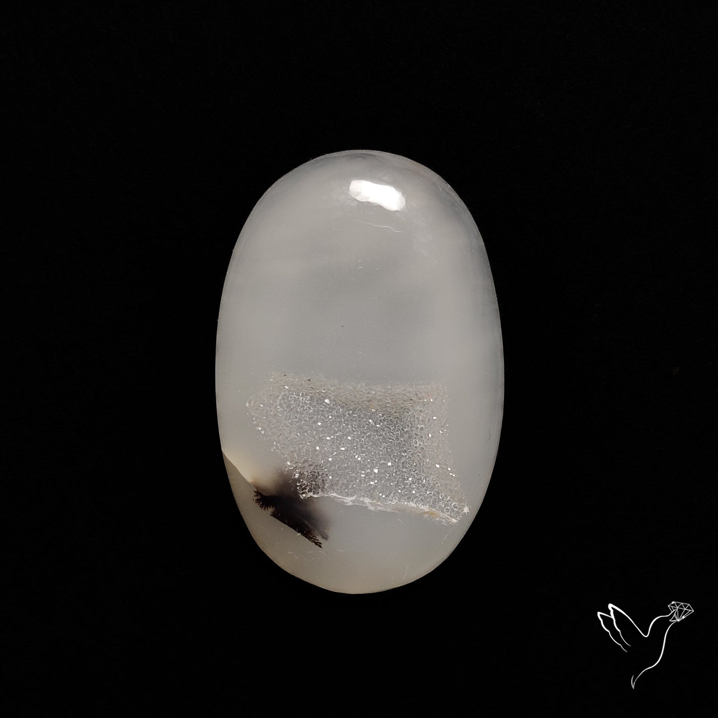 Chalcedony Druzy Cabochon