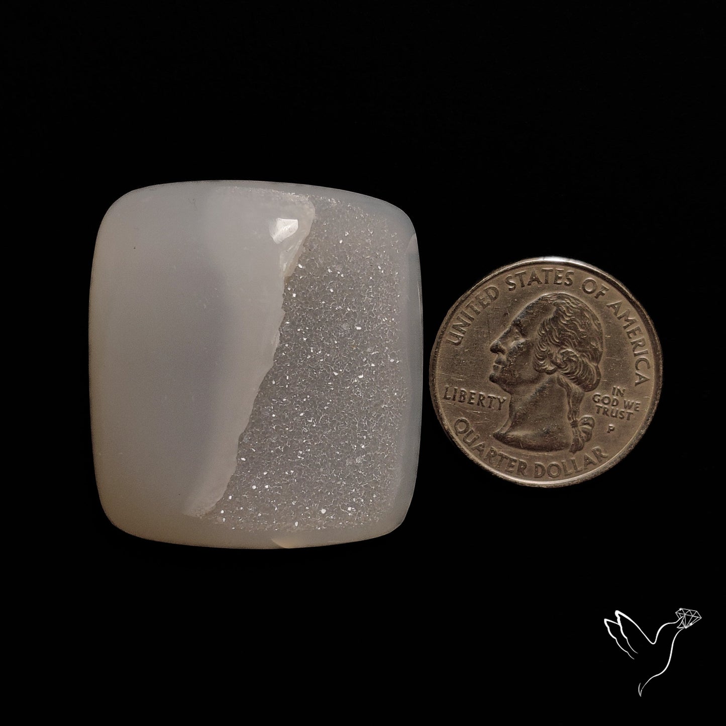Chalcedony Druzy Cabochon