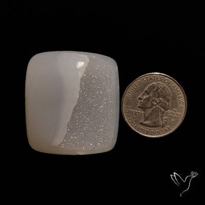 Chalcedony Druzy Cabochon