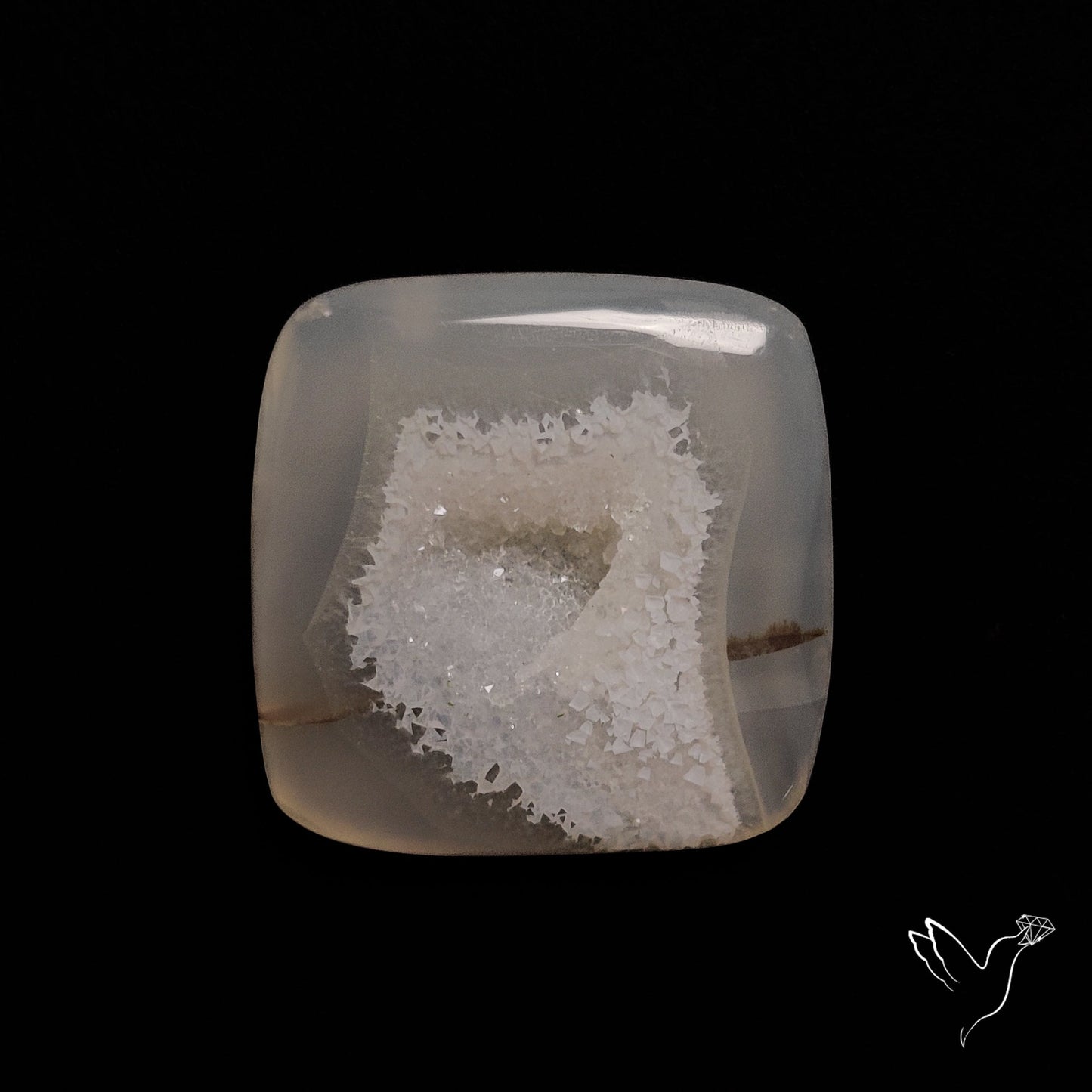 Chalcedony Druzy Cabochon
