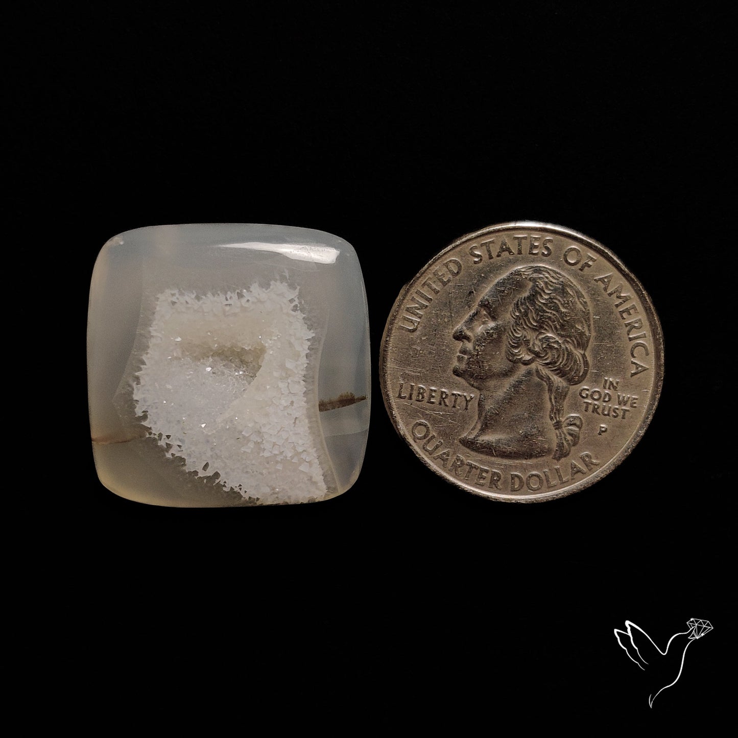Chalcedony Druzy Cabochon
