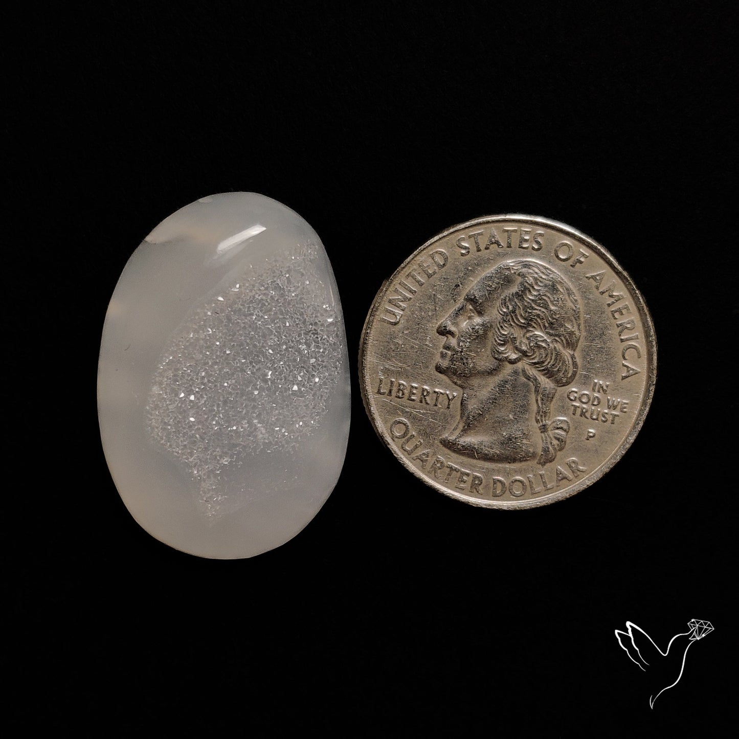 Chalcedony Druzy Cabochon