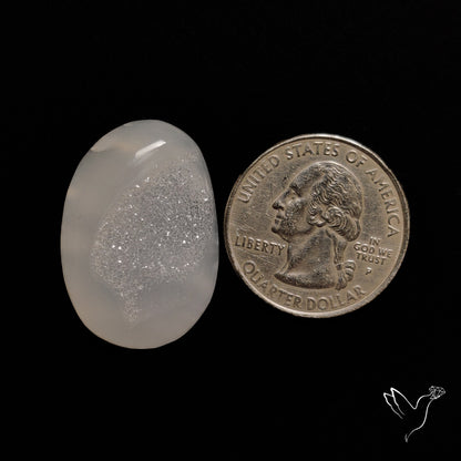 Chalcedony Druzy Cabochon