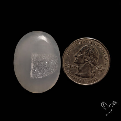 Chalcedony Druzy Cabochon