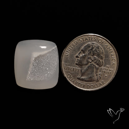 Chalcedony Druzy Cabochon