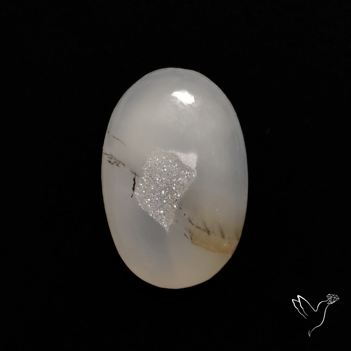 Chalcedony Druzy Cabochon