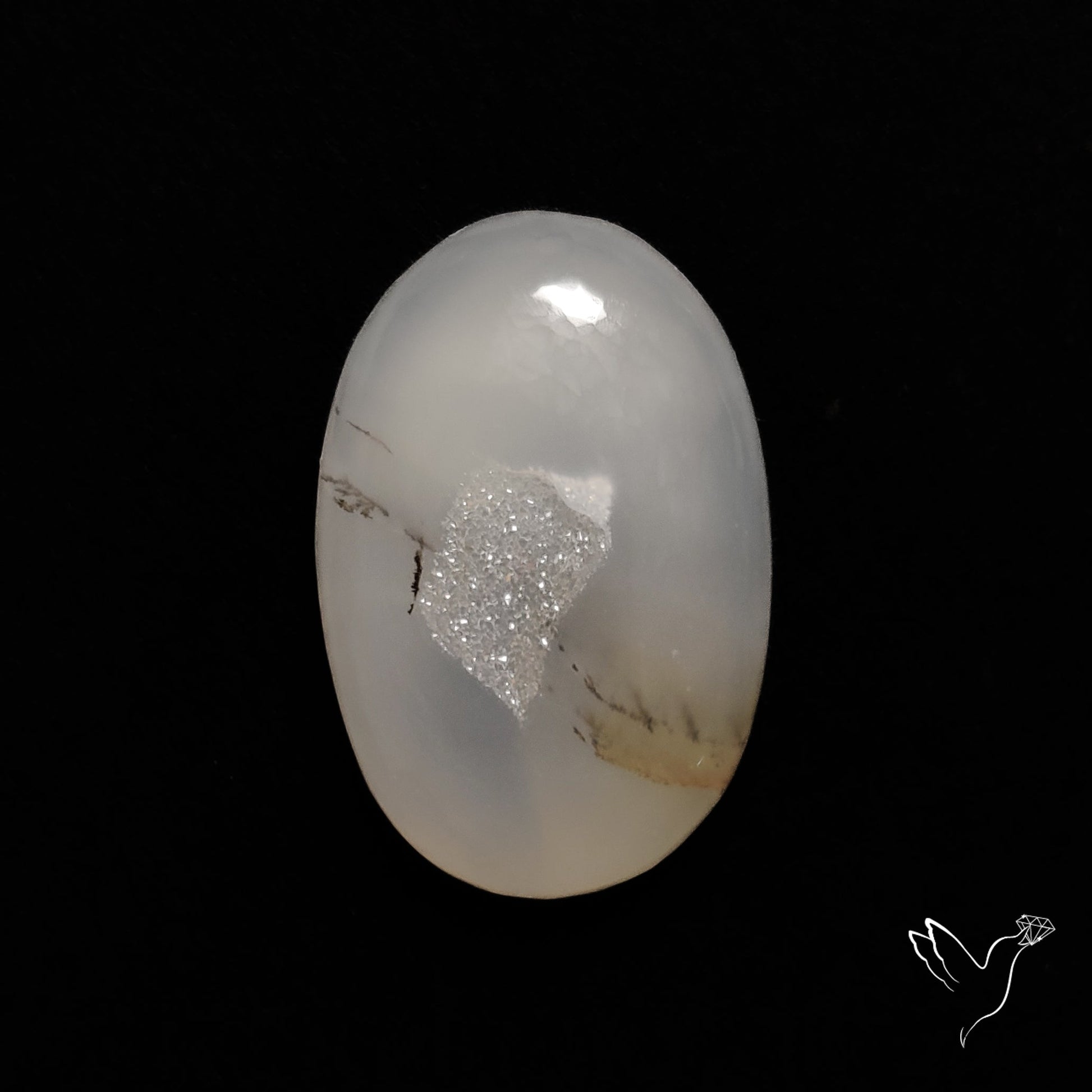 Chalcedony Druzy Cabochon