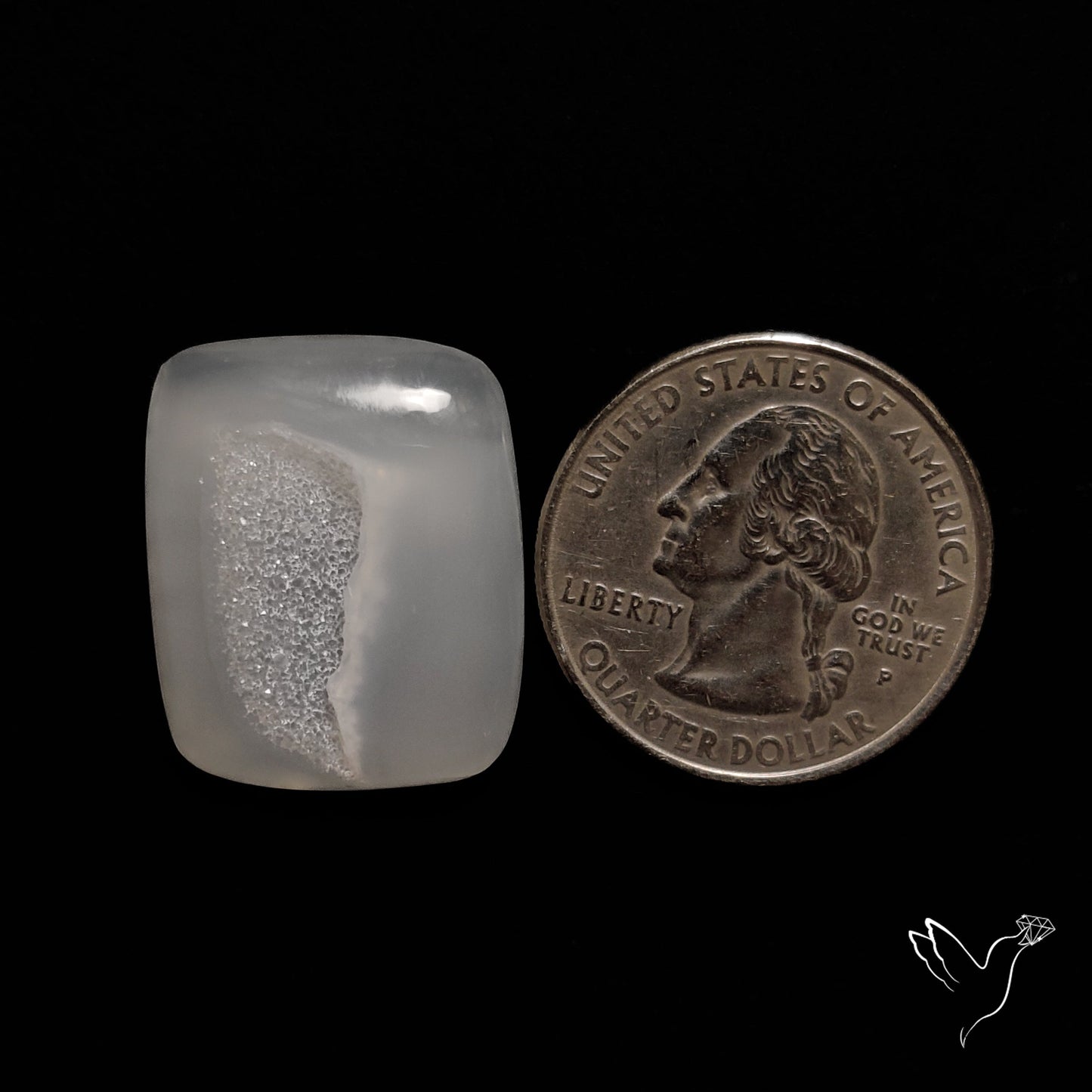 Chalcedony Druzy Cabochon