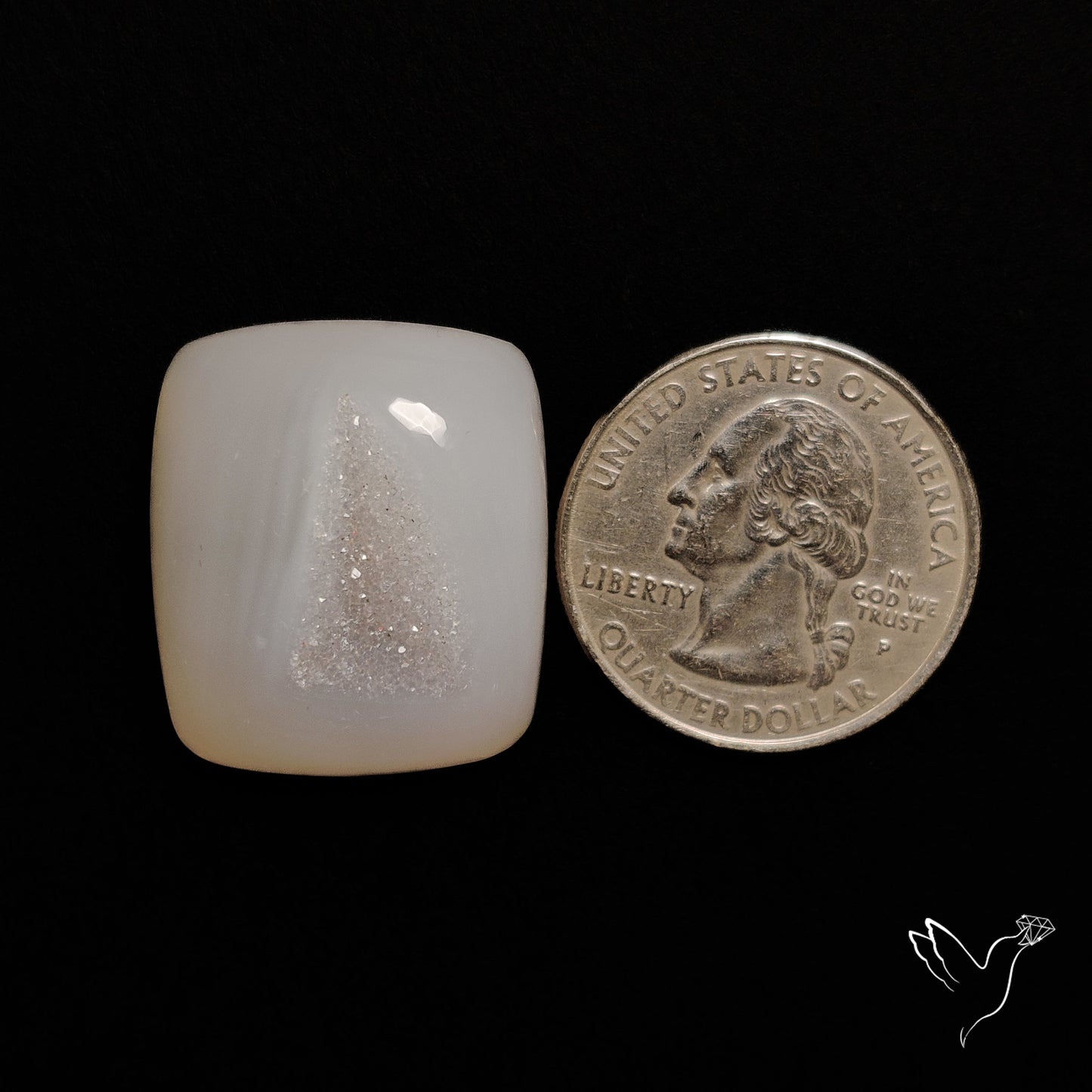 Chalcedony Druzy Cabochon