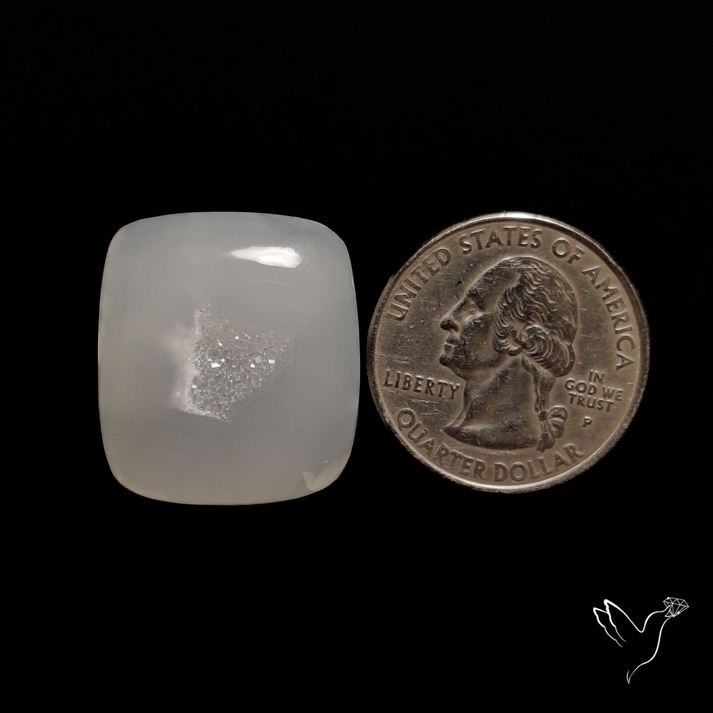 Chalcedony Druzy Cabochon