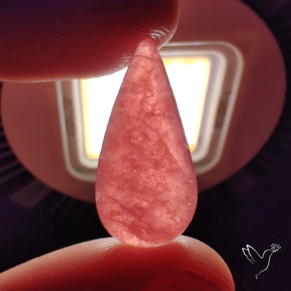 Gemmy Rhodochrosite Cabochon