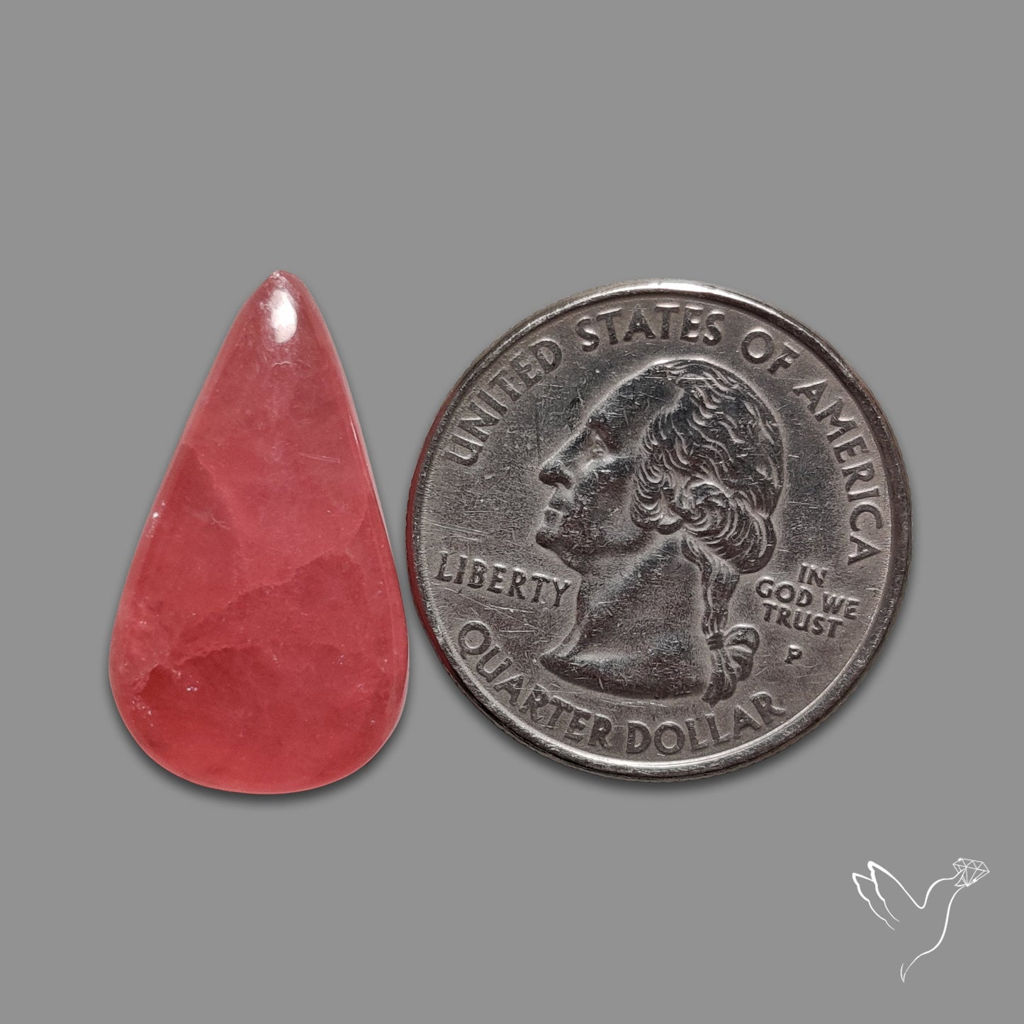 Gemmy Rhodochrosite Cabochon