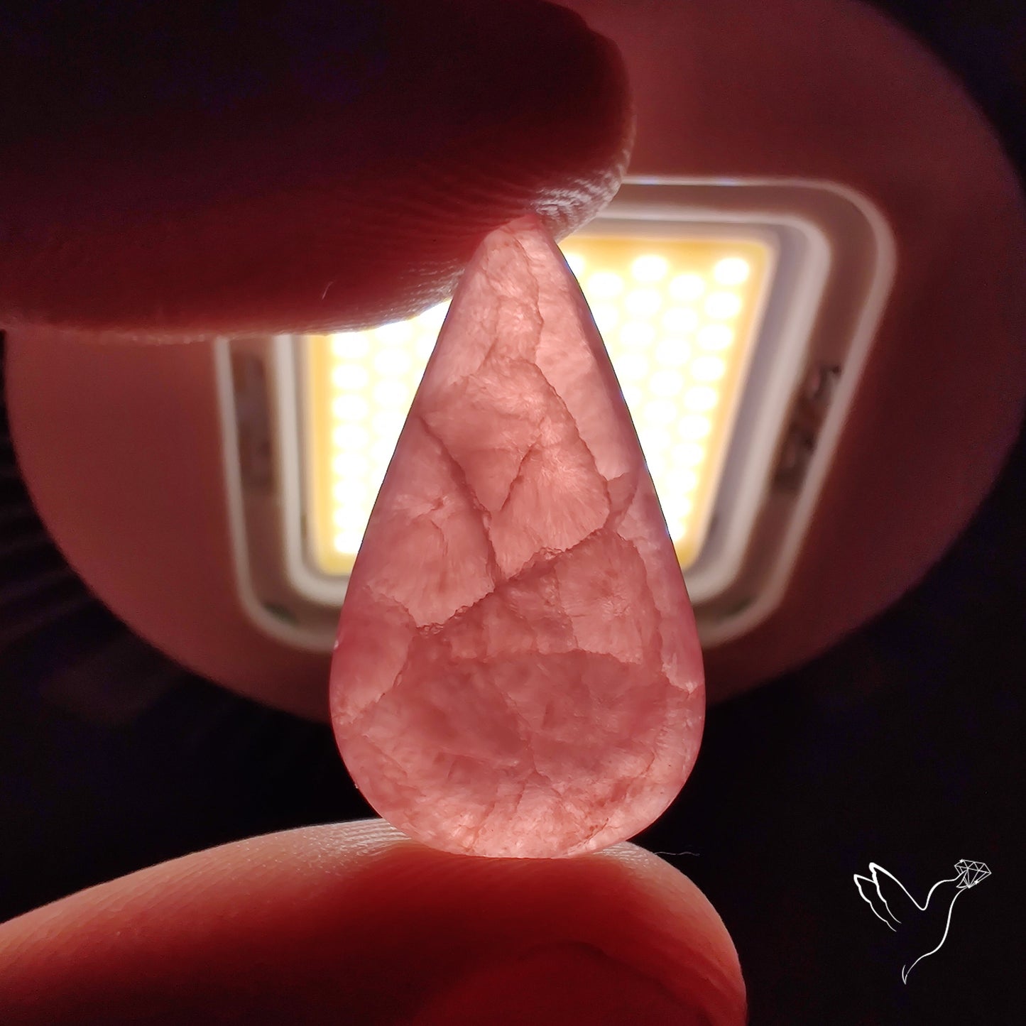Gemmy Rhodochrosite Cabochon