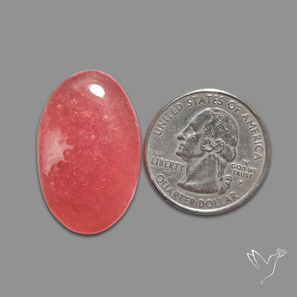 Gemmy Rhodochrosite Cabochon