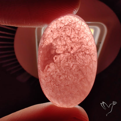 Gemmy Rhodochrosite Cabochon