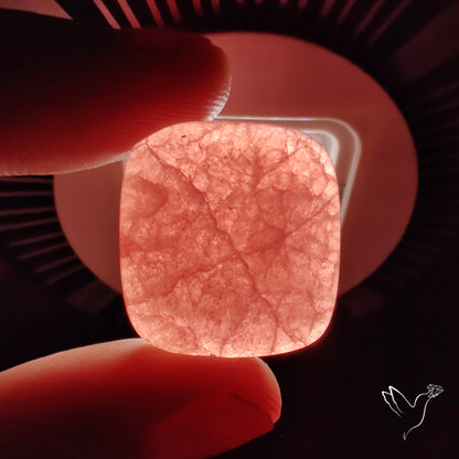 Gemmy Rhodochrosite Cabochon