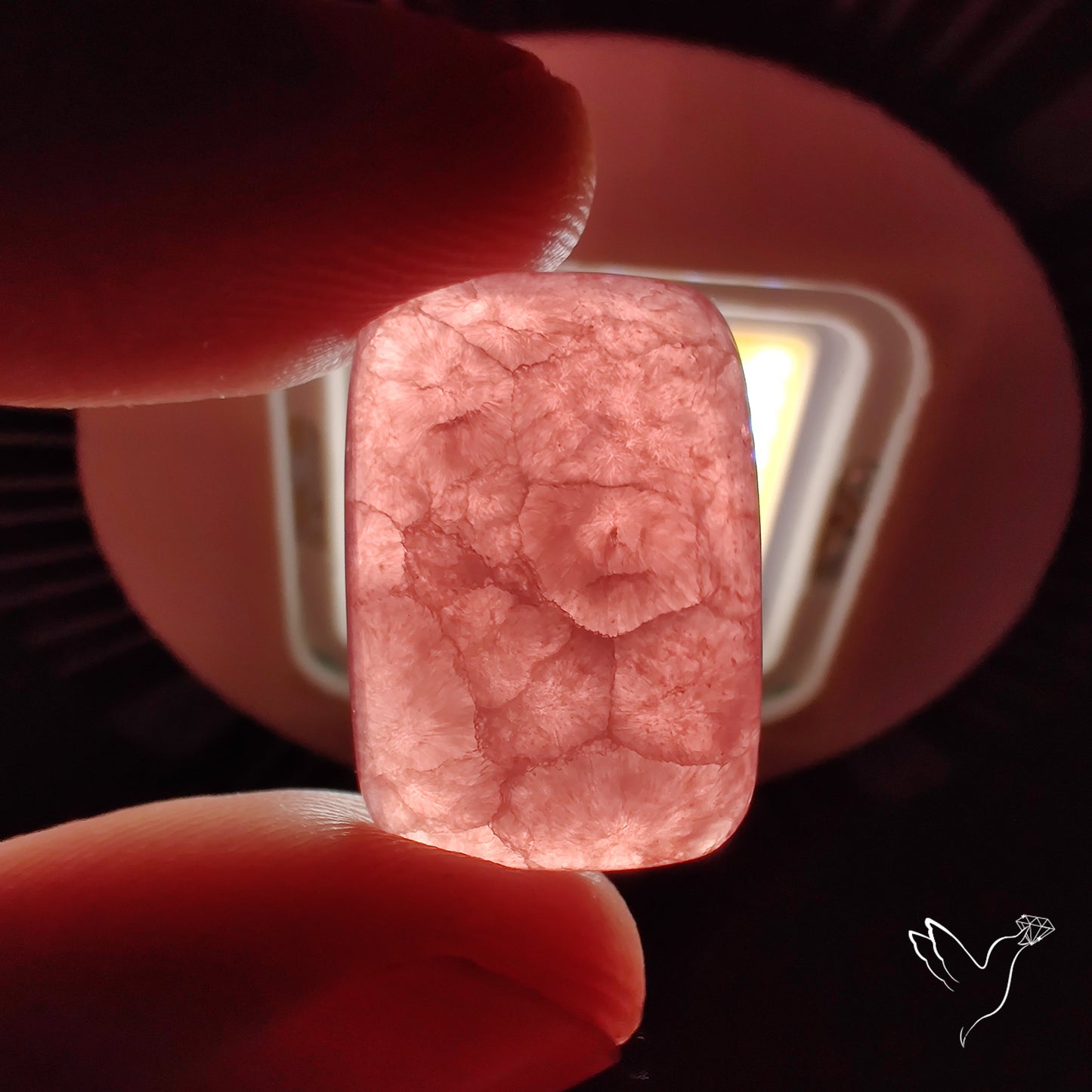 Gemmy Rhodochrosite Cabochon