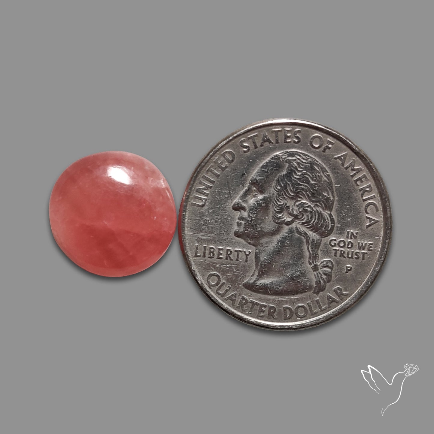 Gemmy Rhodochrosite Cabochon
