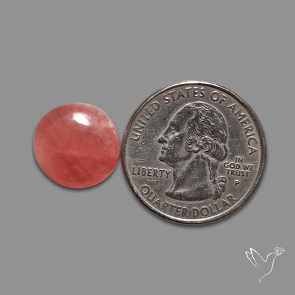 Gemmy Rhodochrosite Cabochon