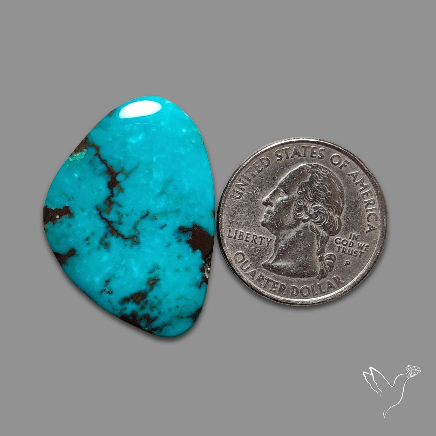 Large Kingman Turquoise Cabochon