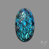 Blue Labradorite Mughal Carving Handcarved