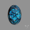 Blue Labradorite Mughal Carving Handcarved