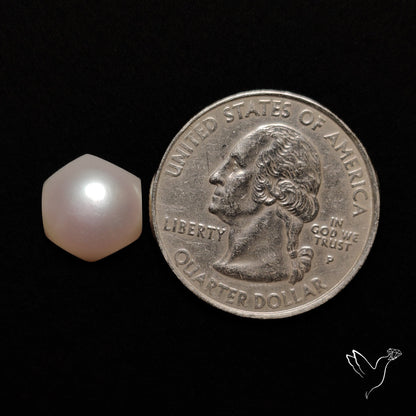 Freshwater Pearl Hexagon Cut