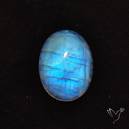 Rainbow Moonstone Large Cabochon High Grade