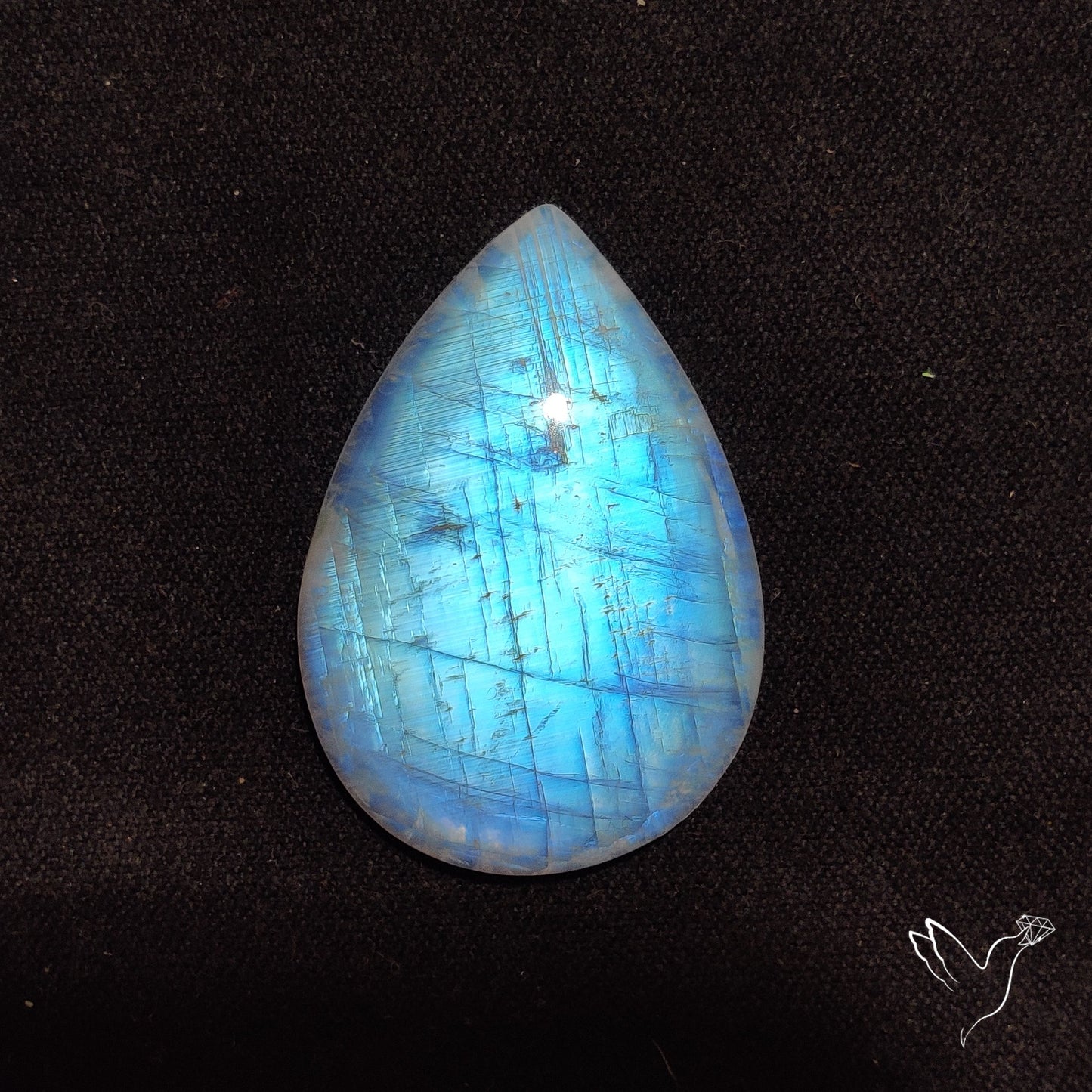 Rainbow Moonstone Large Cabochon High Grade