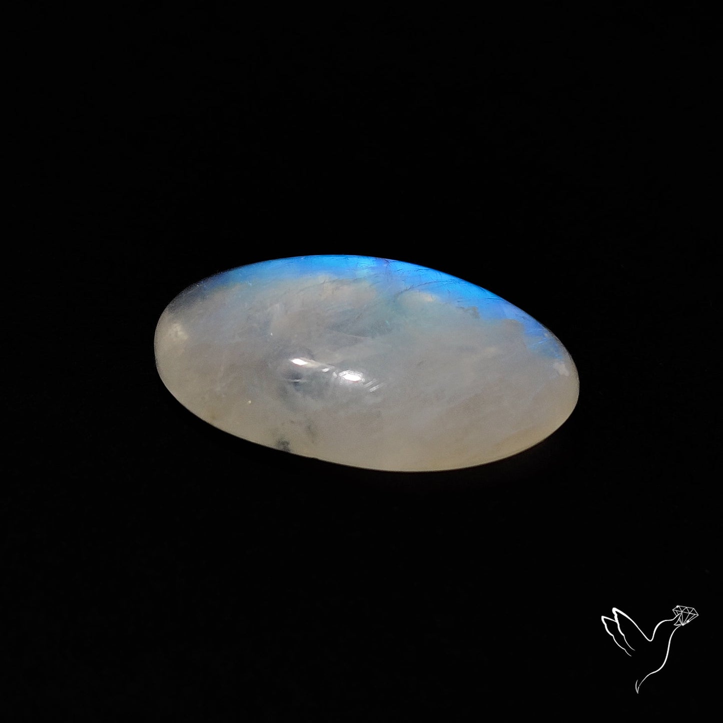 Rainbow Moonstone Large Cabochon High Grade