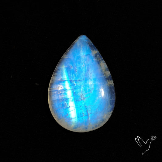 Rainbow Moonstone Large Cabochon High Grade